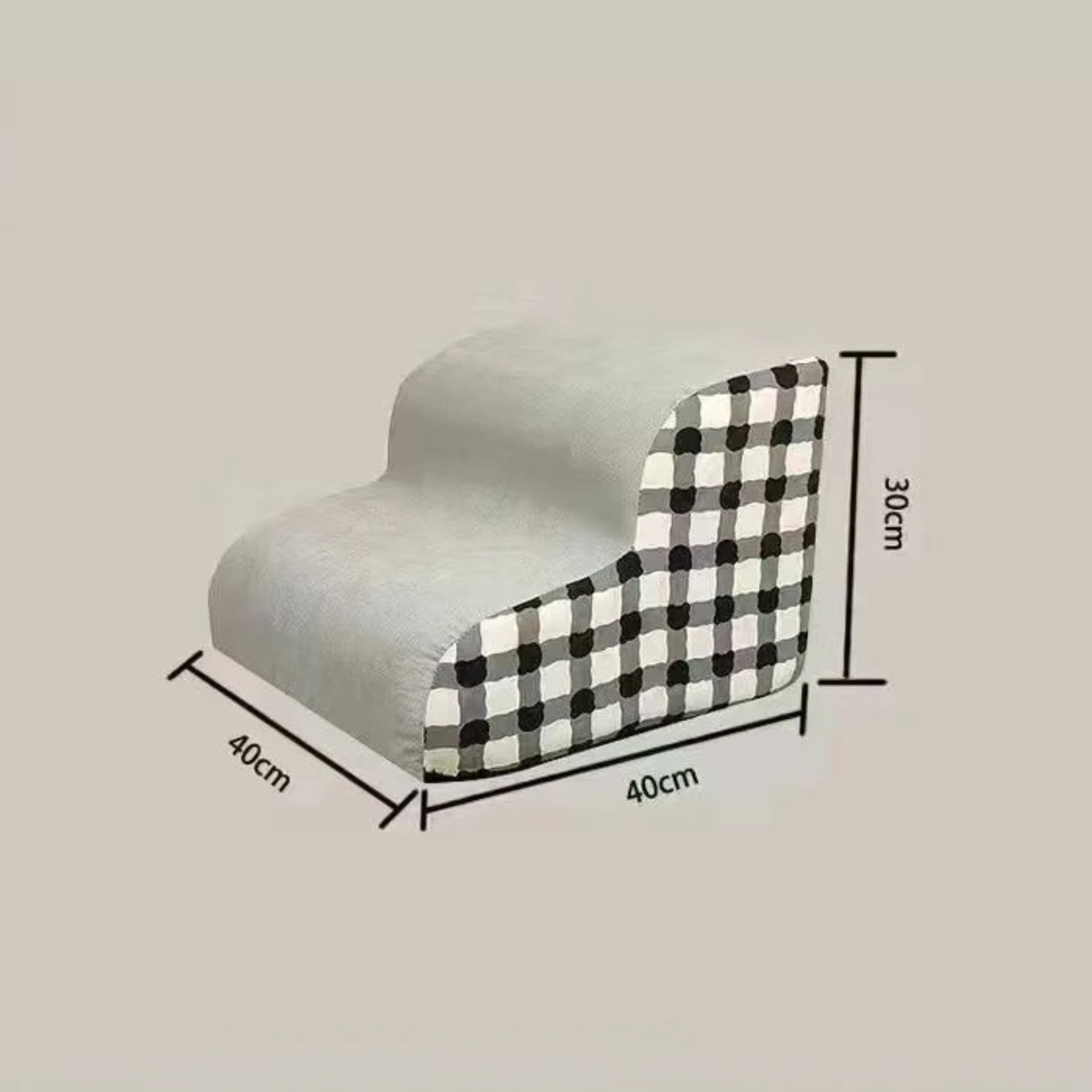 High Density Foam Dog Stairs with Non-Slip Base