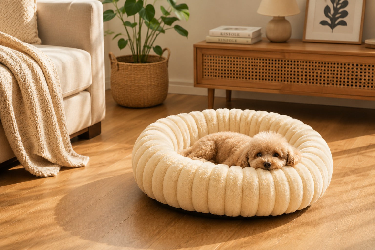 Extra Soft Dog Bed With Rabbit Fur