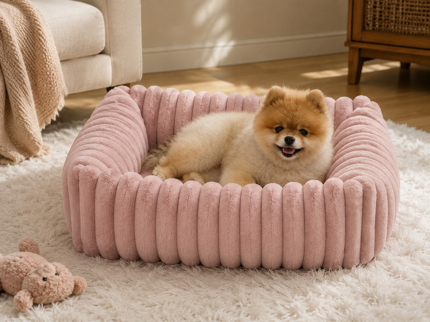 Soft Warm Plush Dog Bed