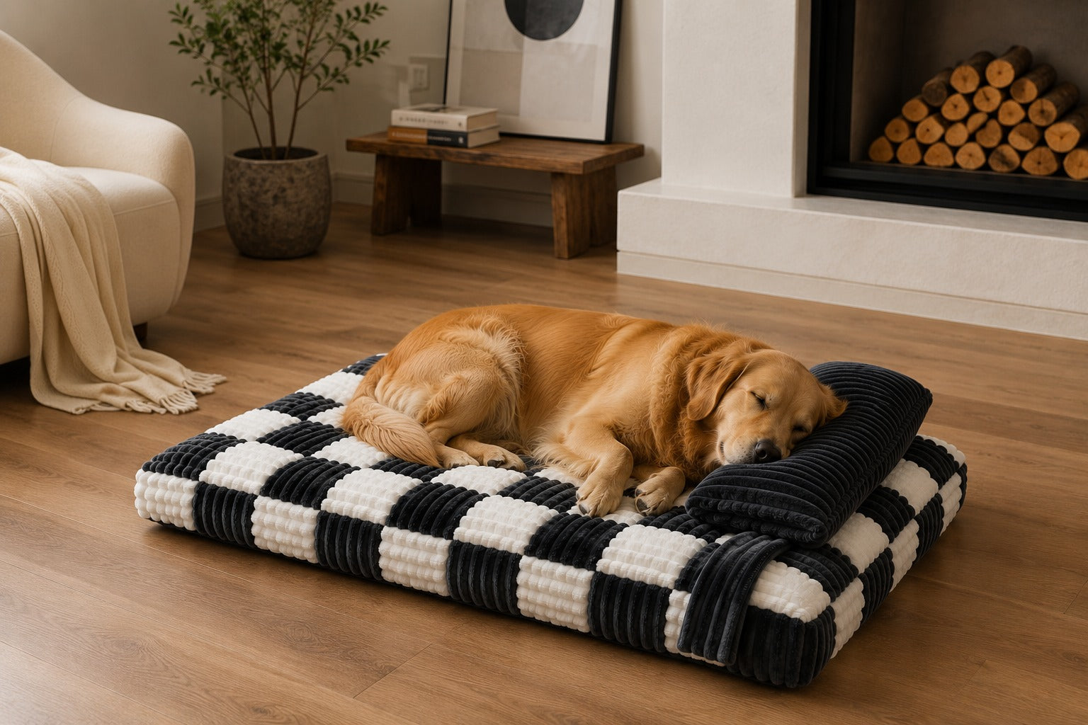 Dog Bed With Pillow