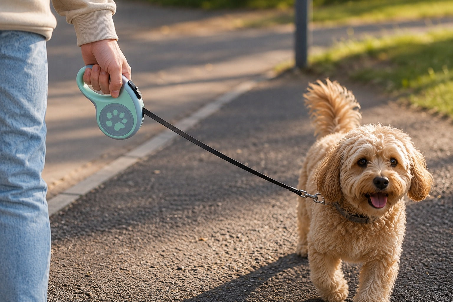 Retractable Dog Lead With Adjustable Length