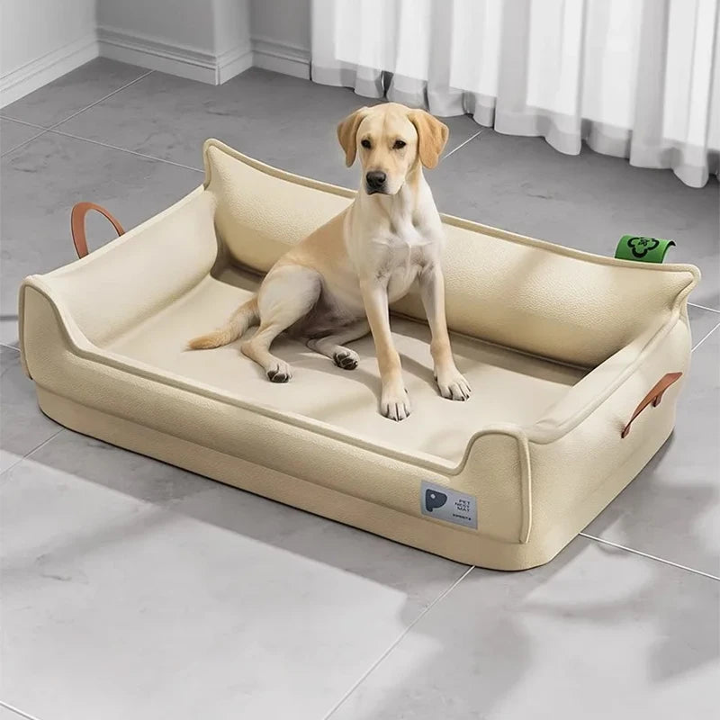 Orthopaedic Leather Dog Bed