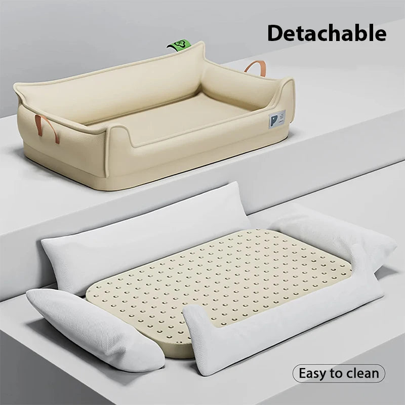 Orthopaedic Leather Dog Bed