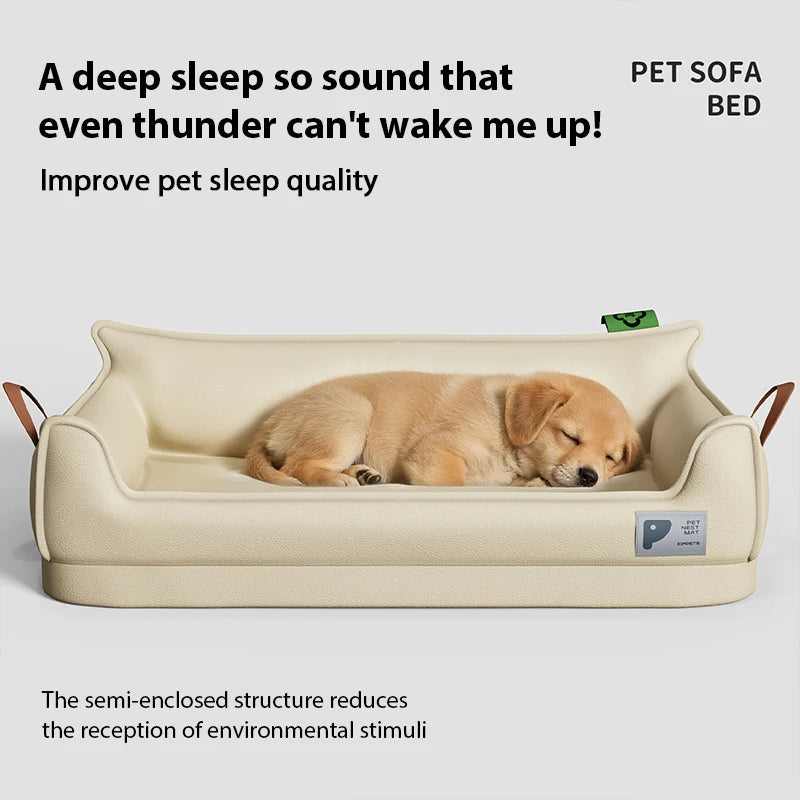 Orthopaedic Leather Dog Bed