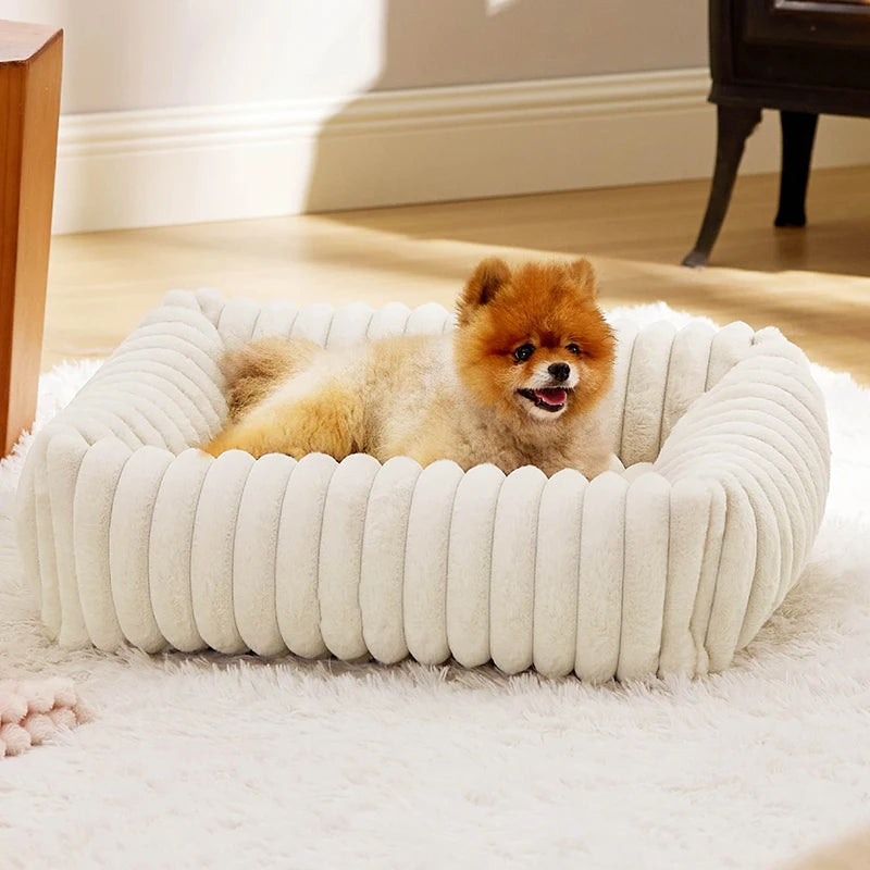 Soft Warm Plush Dog Bed