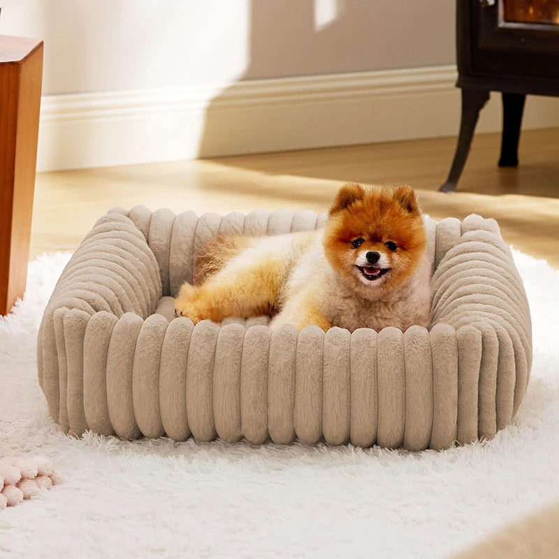 Soft Warm Plush Dog Bed