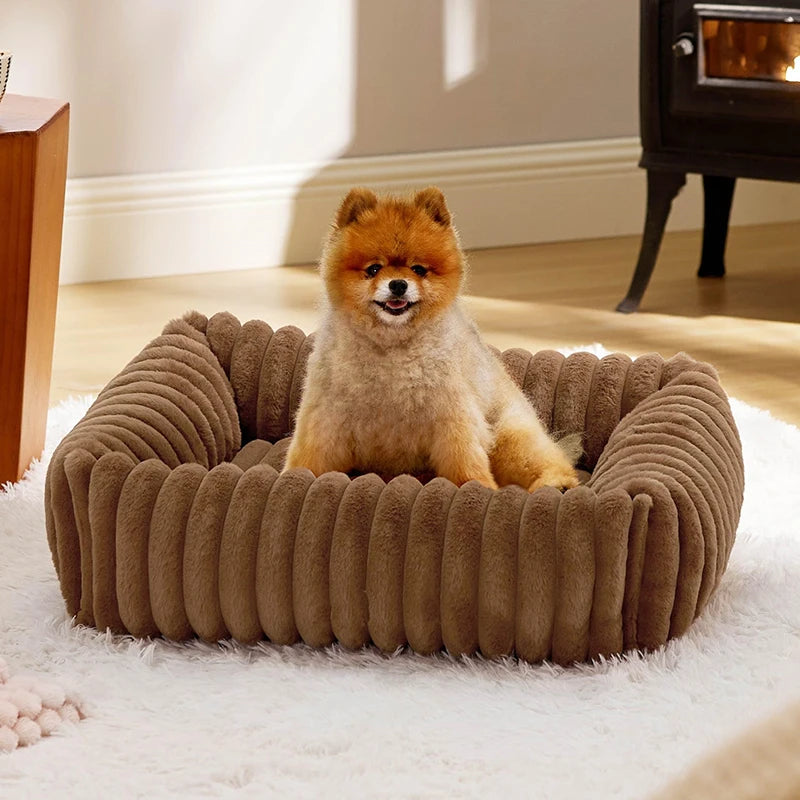 Soft Warm Plush Dog Bed