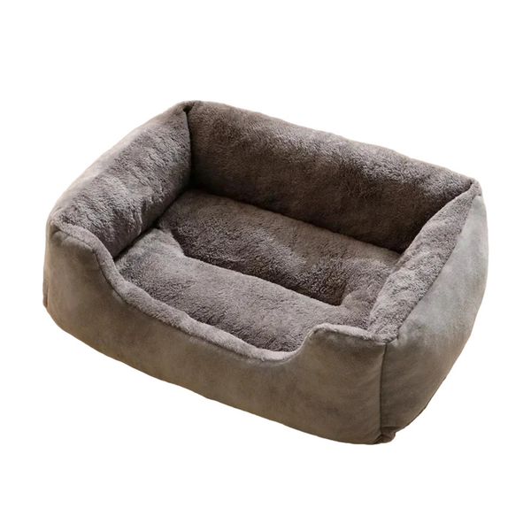 Soft Plush Raised Edge Pet Bed