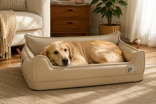 Orthopaedic Leather Dog Bed