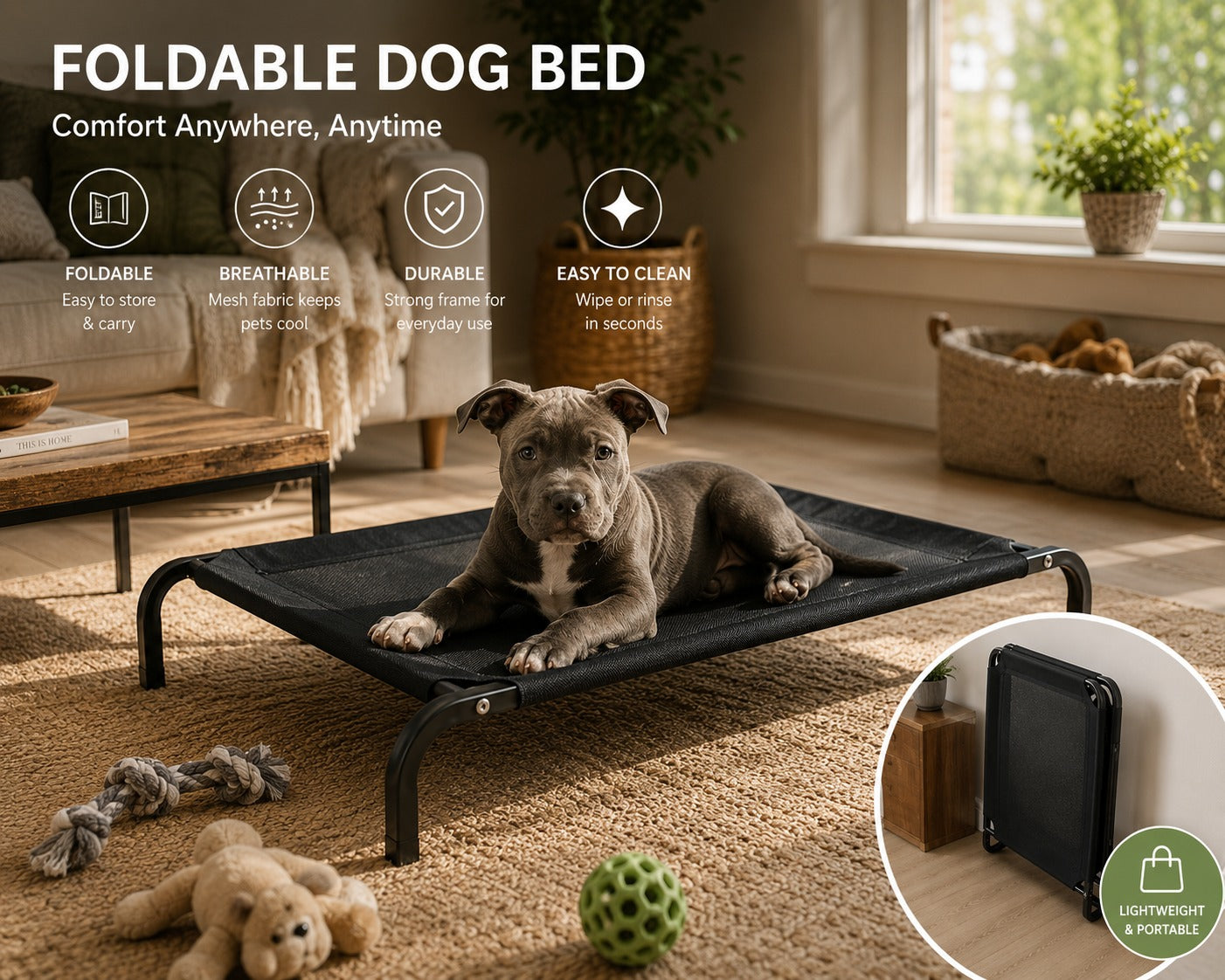 Foldable Dog Bed